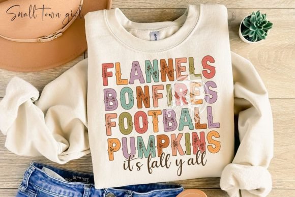 Autumnal Nostalgia: A Retro Sublimation PNG for Your Designs