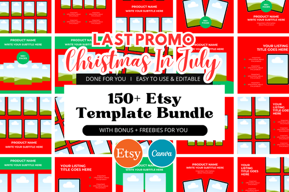 Christmas Etsy Template Bundles: Elevate Your Shop's Visual Identity