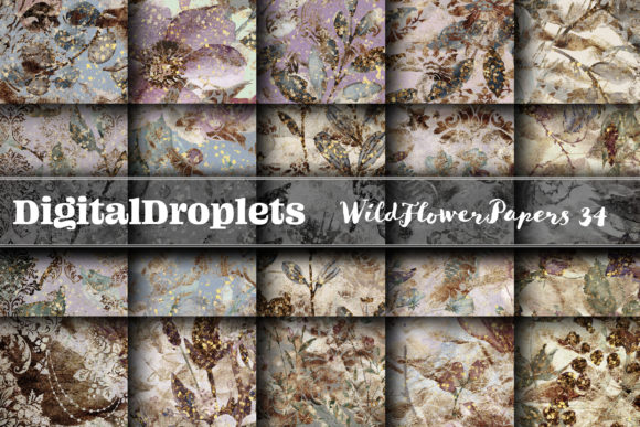Elevate Your Visual Projects with Wild Flowers Papers Vol. 34