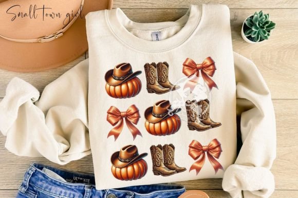 Howdy Pumpkin Bow: A Versatile Western Fall PNG for Designers