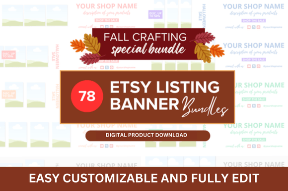Mastering Seasonal Sales: A Guide to Fall Sale Etsy Banner Bundles