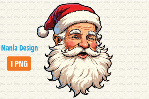 Retro Santa PNG: A Vintage Design Asset