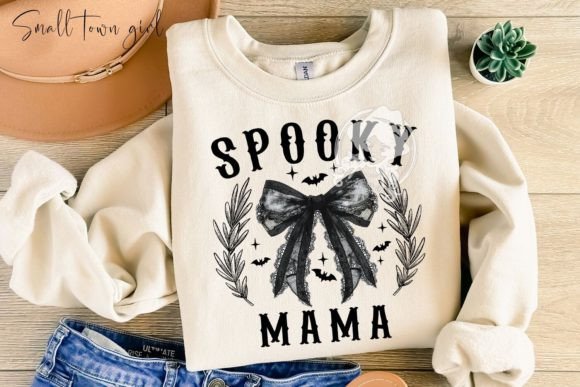 Spooky Mama Halloween Bow PNG: A Designer's Asset
