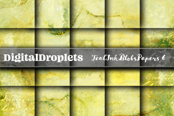 Teal Ink Blobs Vol. 6 | COLLECTION: Elevate Your Design Assets