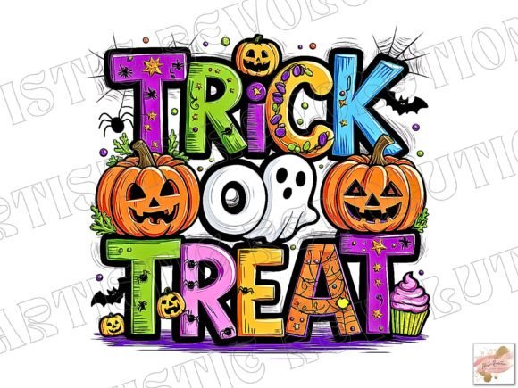 Trick or Treat Halloween Ghost Pumpkin: A Designer's Asset