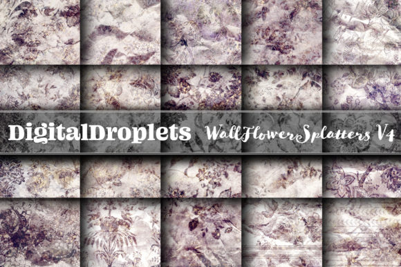 WallFlower Splatters Vol. 4: Gothic & Vintage Textured Papers