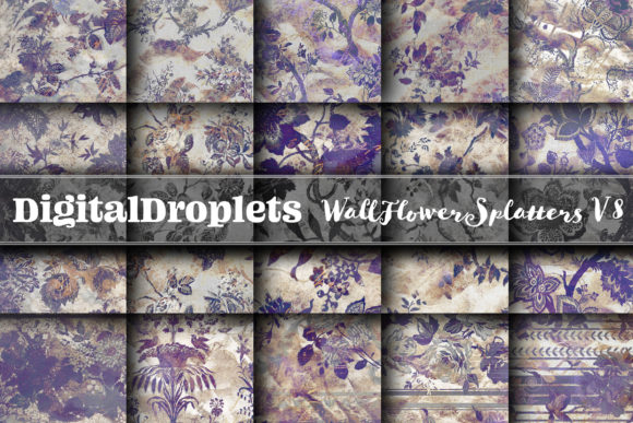 WallFlower Splatters Vol. 8 | Collection: Vintage Textures for Modern Design