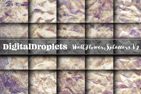 WallFlower Splatters Vol. 9: A Textured Design Asset